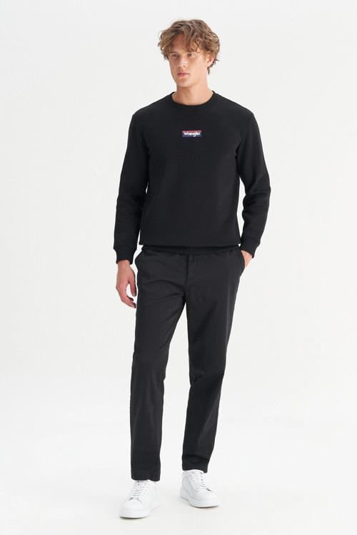 Pamuklu Slim Fit Normal Bel Dar Paça Erkek Pantolon WM01200001 001 SİYAH