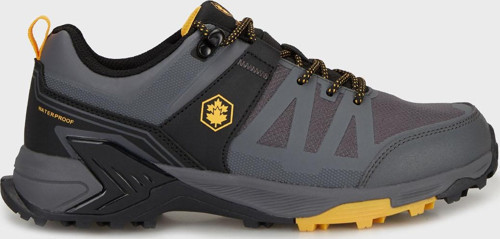 Su Geçirmez Bağcıklı Logolu Outdoor Erkek Ayakkabı STAR 5PR KOYU GRİ