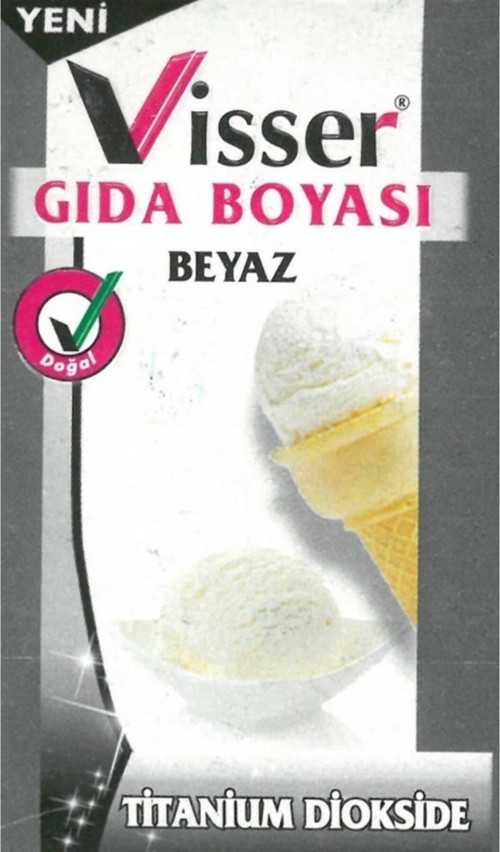 Beyaz Toz Gıda Boyası Net 9 gr.