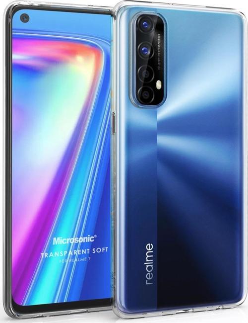 Realme 7 Kılıf Transparent Soft Beyaz