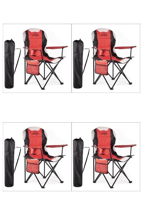 Katlanabilir Kamp Koltuğu 4'li Set