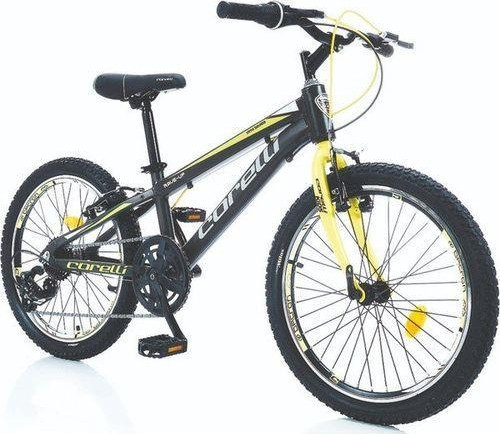 Rave-Up 20 Jant 7Vites Erkek Çocuk Bisikleti 25cm Kadro Mavi / Sarı
