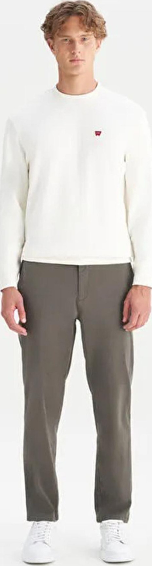 Pamuklu Slim Fit Normal Bel Dar Paça Erkek Pantolon WM01200001 UUL KOYU HAKİ