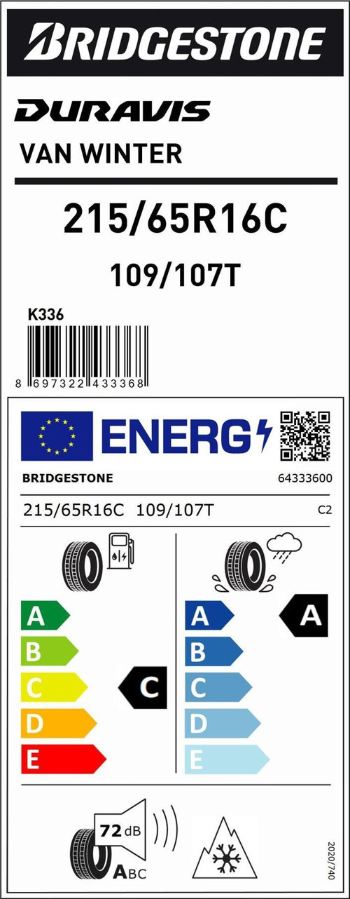 215/65R16C 109/107T 8PR,TL M+S SFM DURAVIS VAN WINTER EV HAFİF TİCARİ KIŞ LASTİĞİ (ÜRETİM YILI:2025)