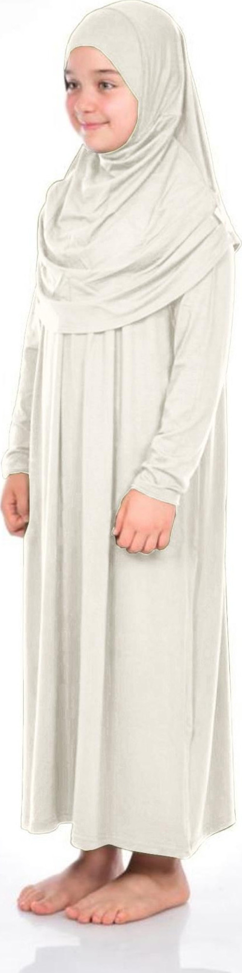 Pratik Çocuk Namaz Elbisesi 8-12 Yaş Vizon