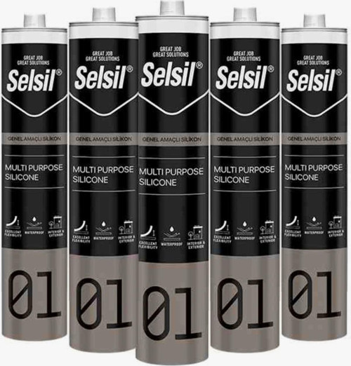 5’Li Şeffaf Silikon Paketi – Her Yüzeyde Güçlü Yapışma!
