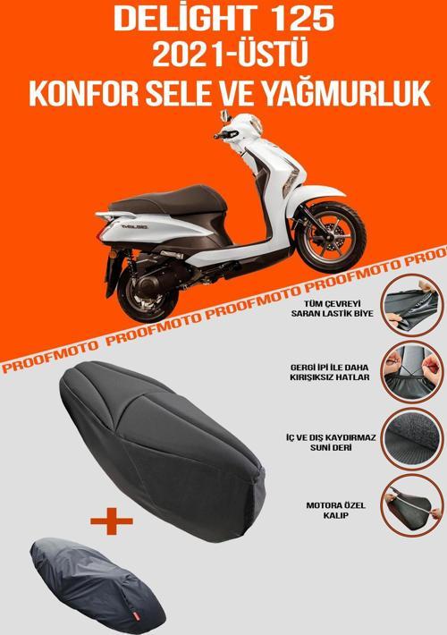 YAMAHA Delight (2021-2024) Konfor Sele Ve Yağmurluk Kılıfı