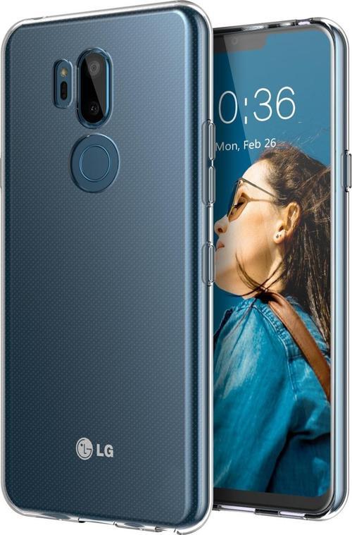 LG G7 Kılıf Transparent Soft Beyaz
