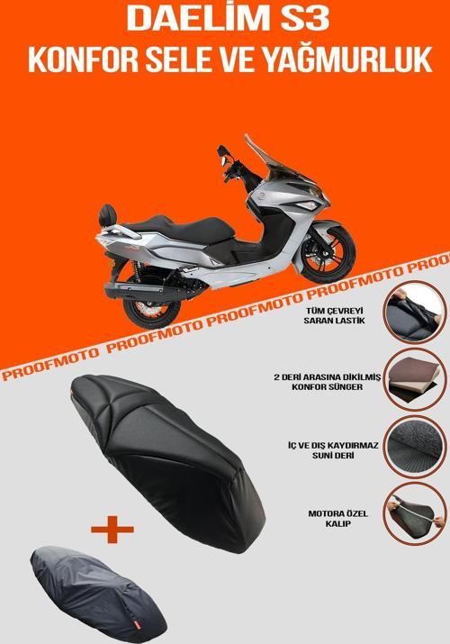 Daelim S3 Konfor Sele Ve Yağmurluk Kılıf