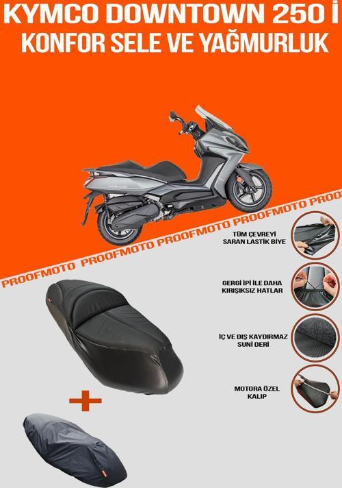 KYMCO Downtown 250i Konfor Sele Ve Yağmurluk Kılıf