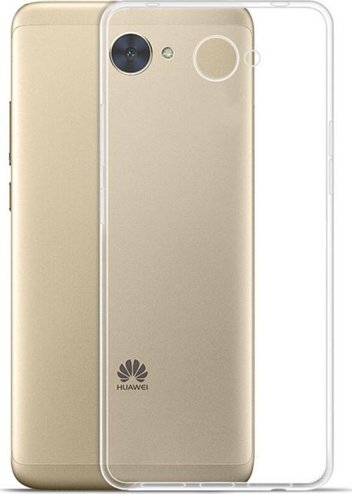Huawei Y7 Kılıf Transparent Soft Beyaz