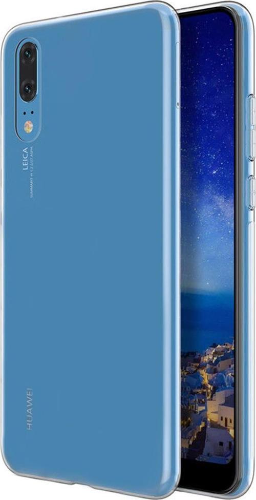 Huawei P20 Kılıf Transparent Soft Beyaz
