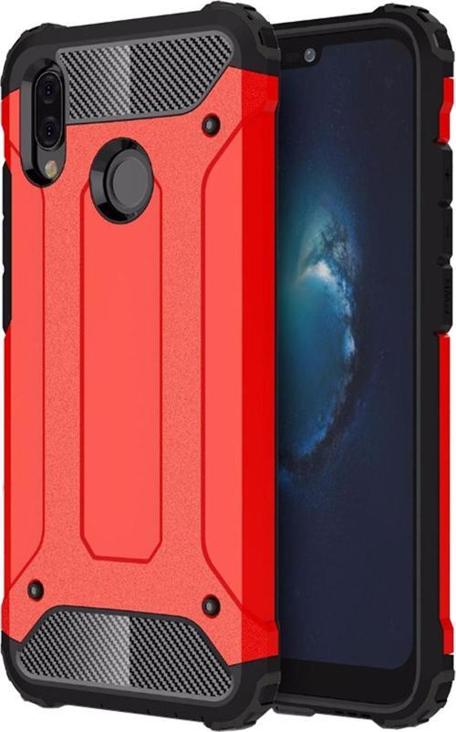 Huawei P20 Lite Kılıf Rugged Armor Kırmızı