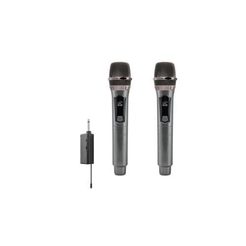 Kablosuz Çift Mikrofon 6.5 Mm Siyah W1