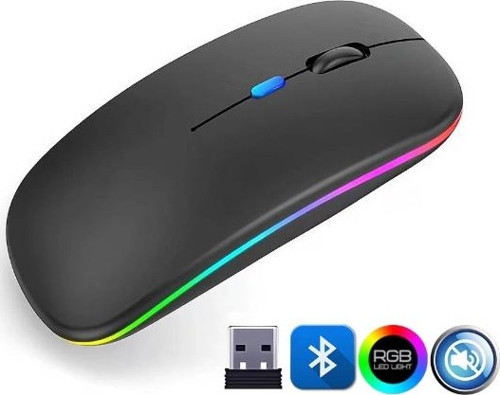 ZR215 Cba100 Rgb Siyah Şarjlı Mouse