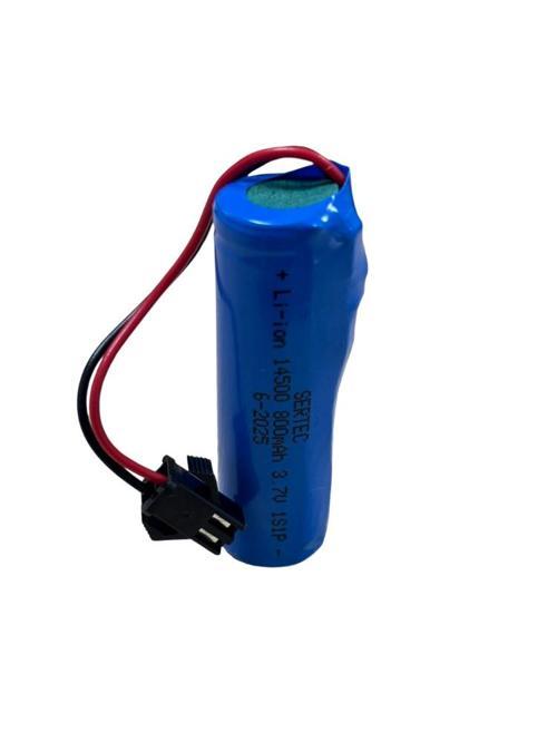 SERTEC 14500 800 Mah 3.7V 1S1P Devreli Soketli Oyuncak Pili