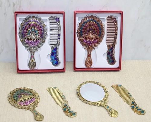 Tavuskuşu Ayna Ve Tarak Seti Küçük Boy Alk4989