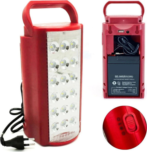 24 Büyük Ledli 80 Saat Yanan Powerbank Özellikli Akülü Led Işıldak