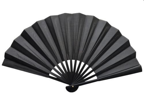 Plastik Kumaş Yelpaze 12'li Siyah