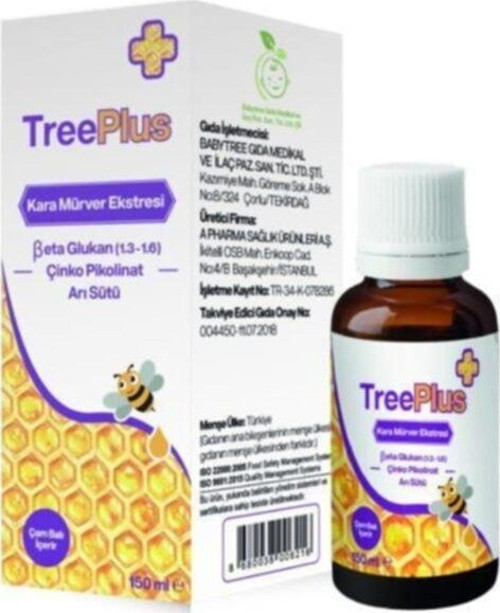 Treeplus Beta Glukan Arı Sütü 150 Ml Şurup