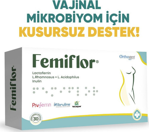 Femiflor Vajinal Flora Mikrobiyom Takviyesi 30 Kapsül