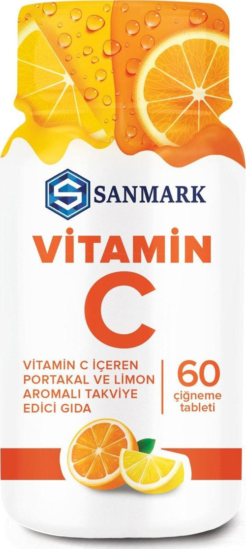 Vitamin C (Portakal&Limon Aromalı) 60 Çiğneme Tableti