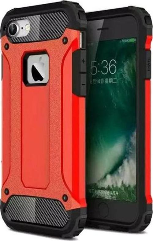 Apple iPhone 7 Kılıf Rugged Armor Kırmızı