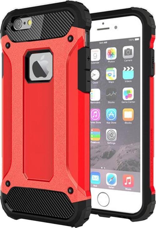 Apple iPhone 6 Plus Kılıf Rugged Armor Kırmızı