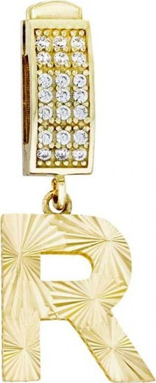 Altın R Harfi Charm Kolye Ucu T076408