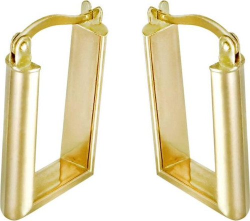 Altın Dikdörtgen Küpe T075467