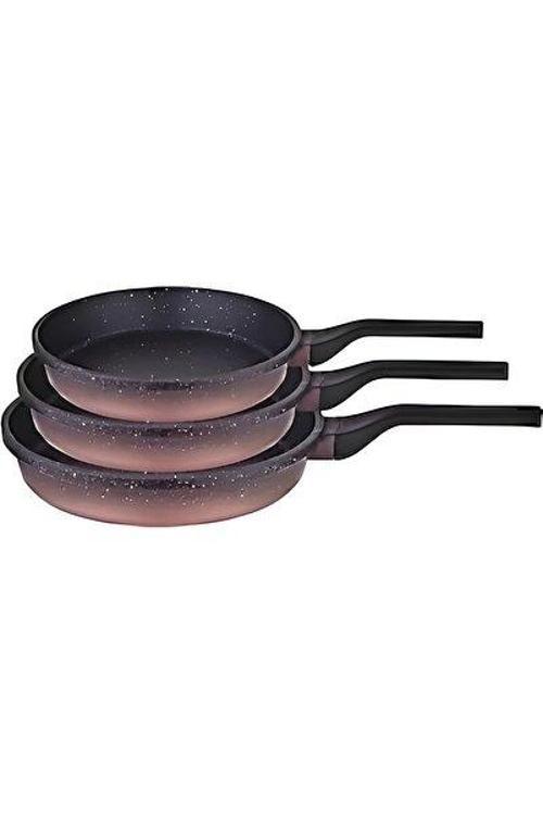 k-536 sirius döküm granit 3 lü tava seti