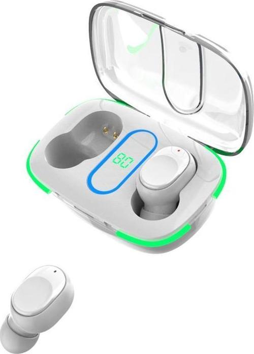 Y90 Şarj Göstergeli Tws Kulaklık Bluetooth Kablosuz Kulakiçi Kulaklık Beyaz