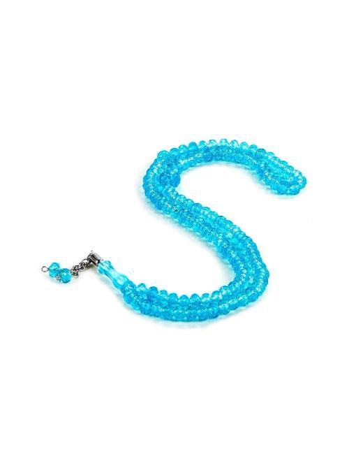 Kristal Görünümlü 99' lu Hac Umre Hediyelik Tesbih 10 Adet - Turkuaz