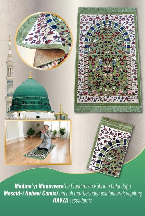 Kadife Ravza Desenli Seccade