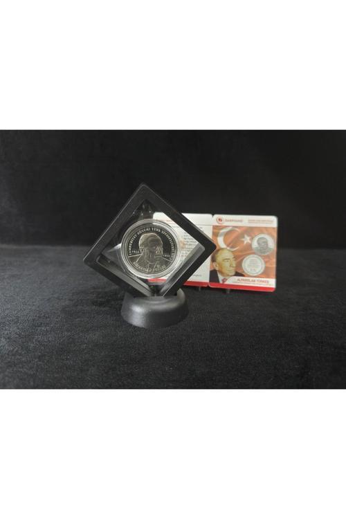 Alparslan Türkeş Cumhuriyet Dönemi Türk Siyasetçileri No:3 Gümüş Hatıra Para Standlı