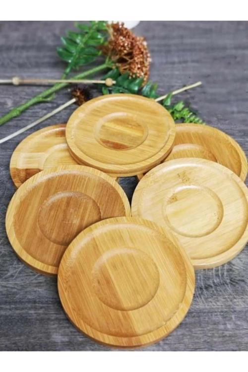 MEN313 Bambu Çay Tabağı 6'lı