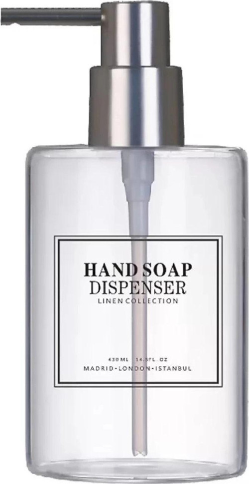 MEN1329 Borosilikat Cam Sıvı Sabunluk 430 ml