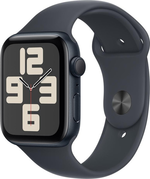 Watch SE GPS + Cellular 44mm Gece Yarısı Alüminyum Kasa + Gece Yarısı Spor Kordon - M/L