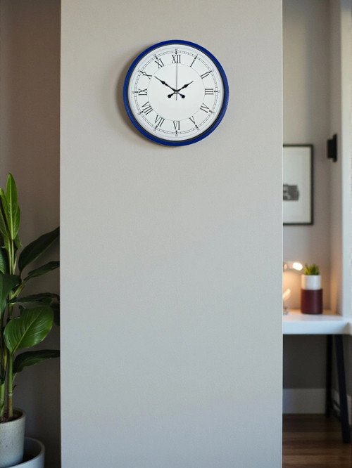 Zentime 36 Cm Lacivert Dekoratif Duvar Saati
