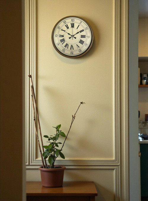 Zentime 36 Cm Kahverengi Dekoratif Duvar Saati