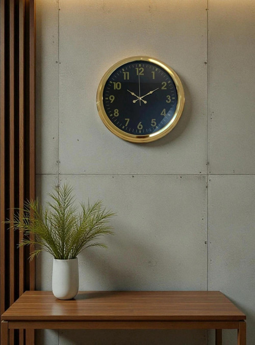 Zentime 40 Cm Gold Lüks Duvar Saati