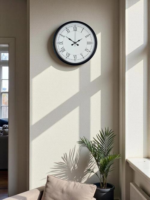 Zentime 36 Cm Siyah Dekoratif Duvar Saati