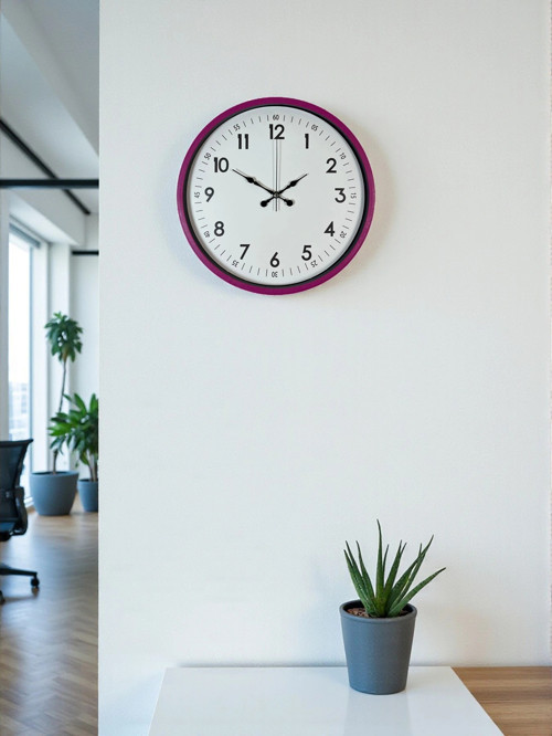 Zentime 36 Cm Pembe Dekoratif Duvar Saati