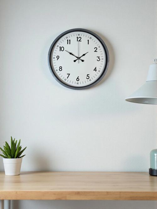 Zentime 36 Cm Gri Dekoratif Duvar Saati