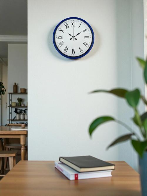 Zentime 36 Cm Lacivert Dekoratif Duvar Saati