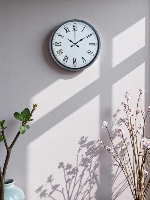 Zentime 36 Cm Gri Dekoratif Duvar Saati