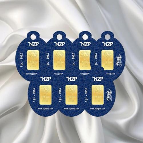 7 Adet 1 Gr 24 Ayar Nizipli Gram Altın