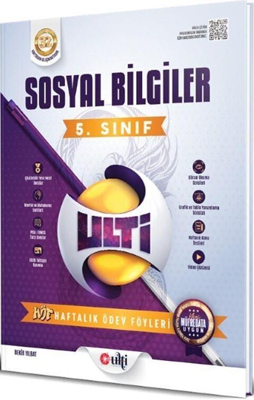 5. Sınıf Sosyal Bilgiler Haftalık Ödev Föyleri Ulti Yayınları