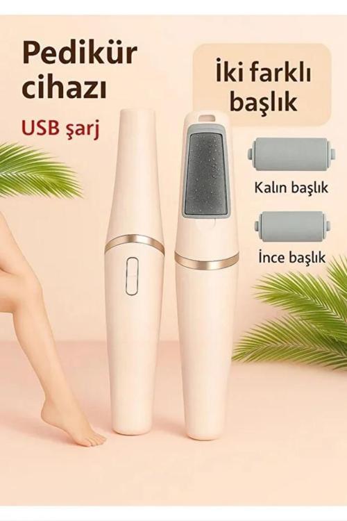 Şarjlı Ayak Tabanı Bakım Törpüsü Elektrikli Topuk Temizleme Makinası Nasır Sökücü