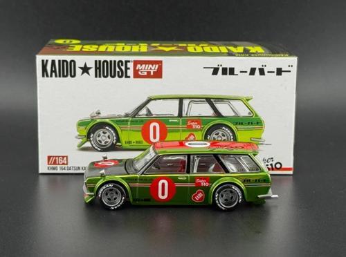 House Mini GT  1/64 Datsun KAIDO 510 Wagon OG Flo Chrome sarı 164